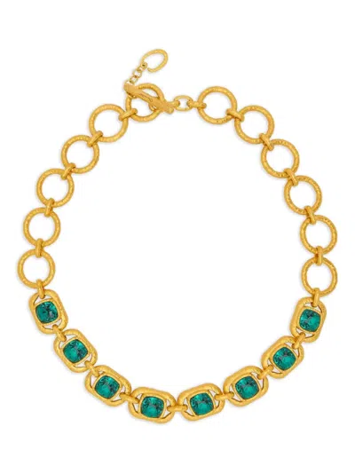 Oscar De La Renta Crystal-embellished Necklace In Gold