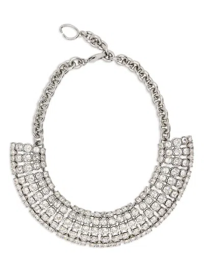 Oscar De La Renta Crystal-embellished Necklace In Metallic