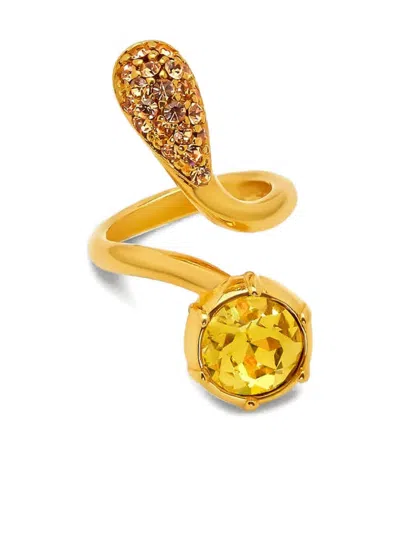Oscar De La Renta Crystal-embellished Ring