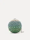 Oscar De La Renta Crystal Embroidered Billiard Bag In Multi