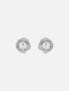 Oscar De La Renta Crystal Nest Earrings
