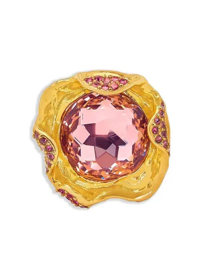 Oscar De La Renta Crystal Nest Ring