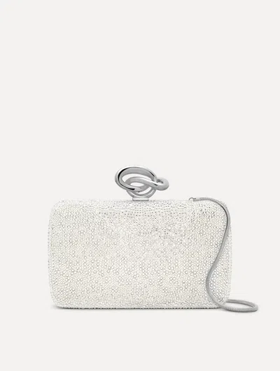 Oscar De La Renta Crystal Pav Knot Minaudire