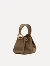 Oscar De La Renta Crystal Pav Nano O Handle Bag