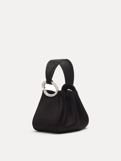Oscar De La Renta Crystal Pav Nano O Handle Bag