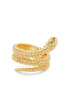 Oscar De La Renta Snake Ring In Gold