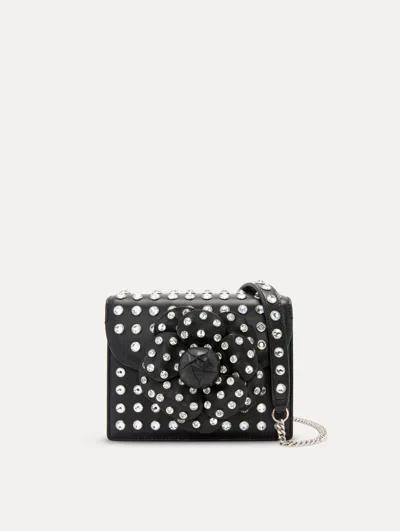 Oscar De La Renta Crystal Stud Mini Tro Bag