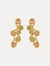 Oscar De La Renta Crystal Wrap Clip-on Earrings