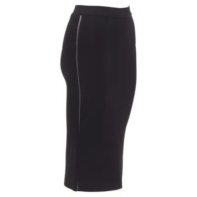 Oscar De La Renta Cut Out Pencil Skirt In Black