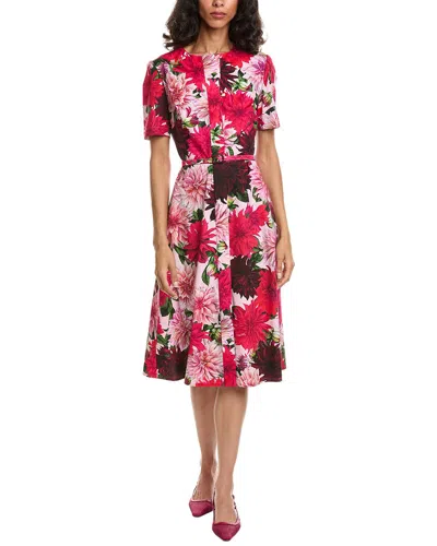 Oscar De La Renta Dahlia Shirtdress In Multi