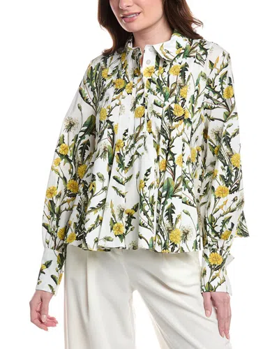 OSCAR DE LA RENTA OSCAR DE LA RENTA DANDELIONS POPLIN SHIRT
