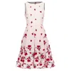 Oscar De La Renta Degrade Carnation Rose Embroidered Dress In Pink