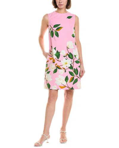 Oscar De La Renta Degrade Magnolia Shift Dress In Pink