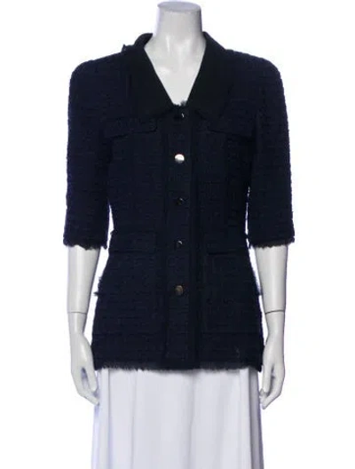 Pre-owned Oscar De La Renta Denim Jacket In Blue