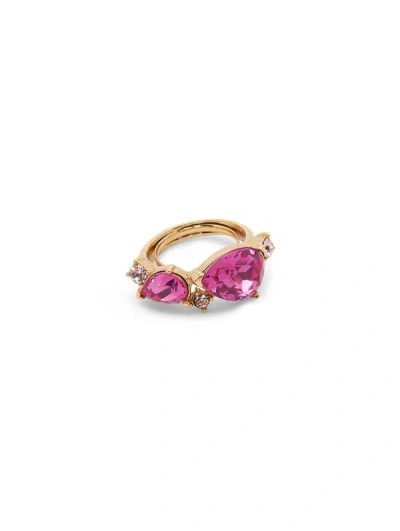 Oscar De La Renta Double Pear Ring In Gold