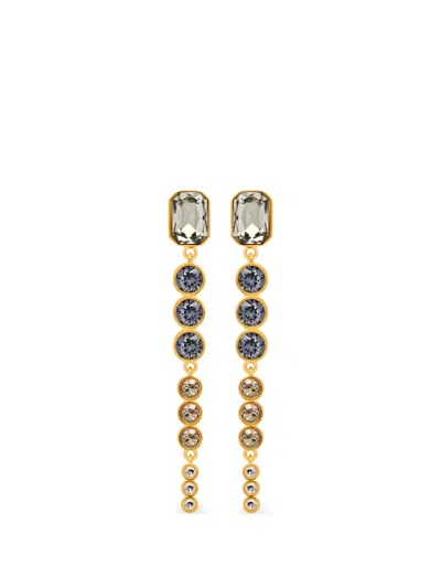 Oscar De La Renta Drop Earrings In Gold