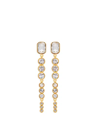 Oscar De La Renta Drop Earrings In Gold