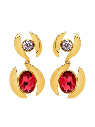 Oscar De La Renta デコラティブ ピアス In Gold