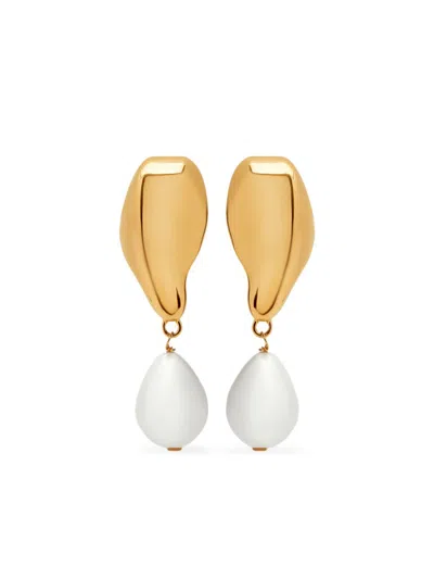 OSCAR DE LA RENTA EMBELLISHED DROP EARRINGS