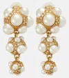 Oscar De La Renta Embellished Drop Earrings In Gold