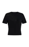 Oscar De La Renta Embroidered Wool-blend Top