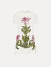 Oscar De La Renta English Rose Mosaic Shift Dress