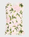 Oscar De La Renta English Roses-print Knit Tank With Scalloped Trim In Pink/blush