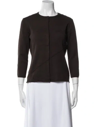 Pre-owned Oscar De La Renta Evening Jacket In Brown