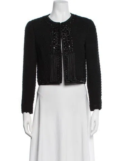 Pre-owned Oscar De La Renta Evening Jacket In White