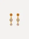 Oscar De La Renta Crystal-embellished Drop Earrings In Gold