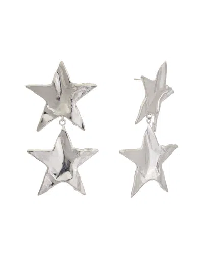 Oscar De La Renta Nico Silver-plated Star Earrings