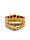 Oscar De La Renta Fan Crystal-embellished Ring In Gold