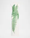 Oscar De La Renta Placed Fern Print Jersey T-shirt Dress In Multi