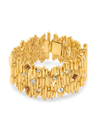 Oscar De La Renta Fine Line Armband In Gold