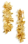 Oscar De La Renta Fireworks Tassel Clip-on Earrings In Gold Smoke