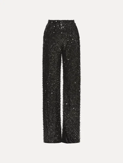 OSCAR DE LA RENTA FLOATING SEQUIN PANT
