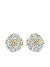 Oscar De La Renta Small Foxglove Pompom Clip-on Earrings In Blue