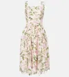 Oscar De La Renta Cocktailkleid Aus Guipure-spitze In Pink