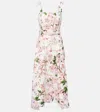 Oscar De La Renta Cherry Blossom Guipure Dress In Multi