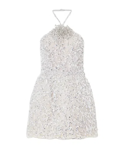 Oscar De La Renta Floral Off-the-shoulder Mini Dress In White