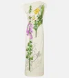 Oscar De La Renta Off-the-shoulder Foxglove Draped Jersey Maxi Dress In White