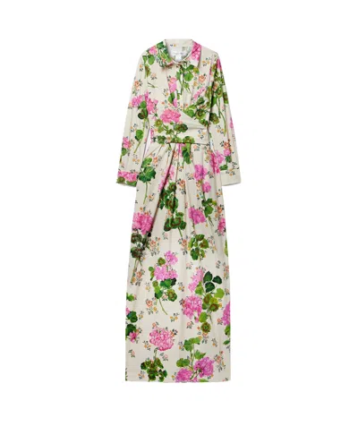 Oscar De La Renta Floral Print Dress In Multi