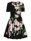 Oscar De La Renta Floral-print Mini Dress