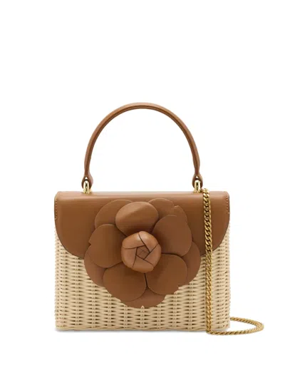 Oscar De La Renta Flower-appliqué Tote Bag In 中性色