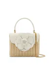 Oscar De La Renta Flower-appliqué Tote Bag In 白色