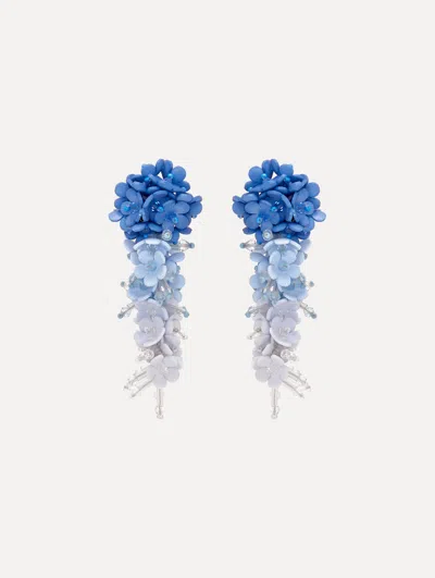 Oscar De La Renta Flower Bouquet Clip-on Earrings
