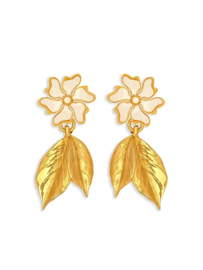 Oscar De La Renta Flower-detailing Earrings