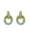 Oscar De La Renta Fortuna Crystal Drop Clip-on Earrings In Gold