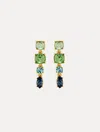 Oscar De La Renta Four-tier Drop Earrings In Multi