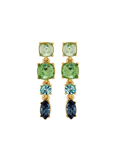 OSCAR DE LA RENTA FOUR-TIER DROP EARRINGS